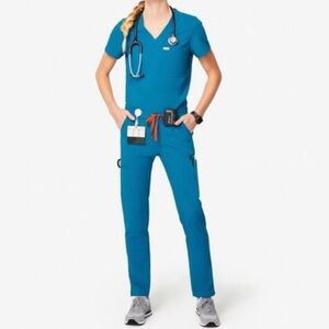 XXSP Figs Alps Blue Yola scrub pants